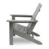Enigmara - Outdoor High Density Resin Adirondack Chair - Gray - Image 6