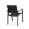 Baird - Outdoor Mesh And Aluminum Dining Chairs - Black - Image 8