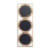 3 Mirror Piece Wall Mirror InRectangular Frame, Home Wall Decor For Bedroom Living Room - Brown - Image 8