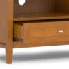Warm Shaker - Low TV Media Stand - Light Brown - Image 11