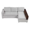 Sectional Sofa Upholstered Sofa Couch With Reversible Armrests For Living Room - Gray - Image 2