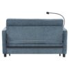 Loveseat Sofa Pull Out Sofa Bed Sleeper Sofa With A Reversible Backrest Cushion, Side Pockets, 2 USB Ports And A Phone Holder For Living Room - Blue - Image 22