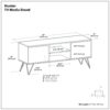 Hunter - TV Media Stand - Oak Veneer - Image 16