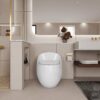 Modern Egg Shape Toilet 1.28 Gpf Single Flush Ceramic - White - Image 19
