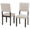 6 Piece Dining Table And Chair Set With Special-Shaped Legs And Foam-Covered Seat Backs&Cushions For Dining Room - Espresso - Image 10