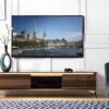 Raceloma - TV Stand (With LED) - Walnut / Chrome - Image 8