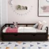 Extending Daybed With Trundle, Daybed With Trundle - Espresso - Image 12