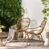 Monsoon Outdoor Accent Chair With Open Weave Design - Light Brown - Image 9