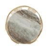 Round Table With Marble Top And Metal Base - Gold / Natural - Image 10