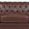 83.66" Width Traditional Square Arm Removable Cushion 3 Seater Sofa - Dark Brown - Image 13
