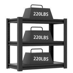Metal Aquarium Stand 20 - 30 Gallon Adjustable 3 Tier Fish Tank Rack Shelf, Heavy Duty - White