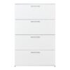 Bliss - Glossy 4 Drawer Jumbo Chest With Extra Storage - White - Image 8