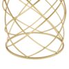 Contemporary Golden Side Table With Top And Metal Frame - Natural / Gold - Image 14