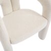 Contemporary Designed Velvet Fabric Upholstered Accent / Dining Chair Teddy Armchair (Set of 2) - Beige - Image 26