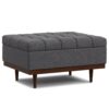 Mariah - Coffee Table Storage Ottoman - Gray - Image 2