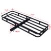 Heavy Duty Steel Hitch Mount Cargo Carrier Rack For SUV, Truck, Car With 2" Receiver - Black - Image 3