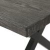 Rolando - Outdoor Aluminum Dining Table With Steel Frame - Gray / Black - Image 13