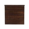 Outdoor Bar Stool With Low Backrests And Wood Seats (Set of 2) - Dark Brown / Black - Image 8