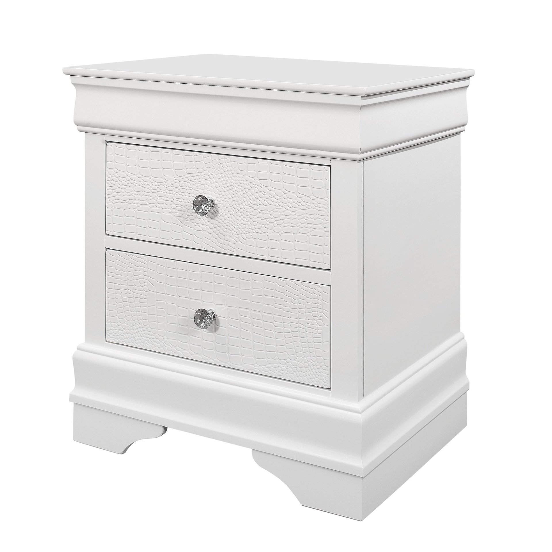 Shaker - King 5 Piece Bedroom Set With LED Lighting And Construction - White - Image 6