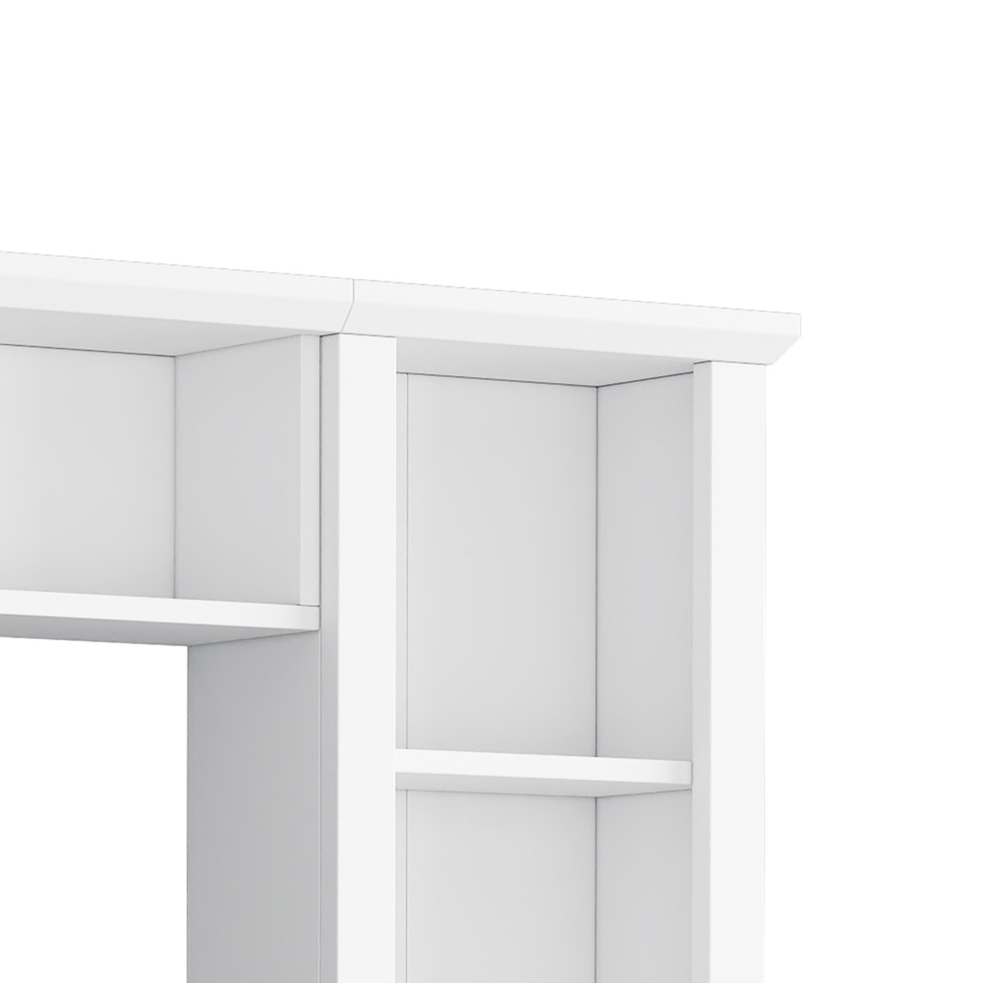 Minimalist - Entertainment Wall Unit Set With Bridge For TVs Up To 75", Ample Storage Space TV Stand With Adjustable Shelves - White - Image 16