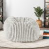 Sky Luxe - Minky Memory Foam Lounger - Dove Gray - Image 8
