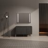 Modern Freestanding Bathroom Vanity With Storage Cabinet And Soft Close Doors - Dark Oak - Image 2