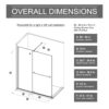 Guyou Glass Shower Door, Sliding Door Dual Usage - Chrome - Image 3
