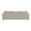 Modern Sectional Sofa With Throw Pillows, Cloud L Shaped Couch Set With Wide 4 Seat Comfy Couch Set With Movable Ottoman - Beige - Image 8