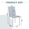 Exquisite & Versatile Dining Chairs (Set of 4) Comfortable & Stylish Seating With Metal Legs - Light Gray - Image 3