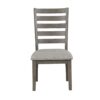 Casual Side Dining Chair With Ladder Back (Set of 2) - Gray - Image 5