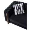 Chesterfield - Modern Tufted Velvet Living Room Sofa, 84.25''W Couch - Black - Image 10