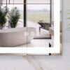 LED Bathroom Vanity Mirror Wall Mounted Adjustable White / Warm / Natural Lights Anti-Fog Touch Switch With Memory Modern Smart Large Bathroom Mirrors - Silver - Image 6