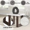 Edwyn - Natural Marble Top End Table - White - Image 3