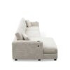 Oversized Corduroy Sectional Sofa, L Shaped Cloud Couch With USB Charging Port, Cup Holder, Deep Seat Sofa Bed With Chaise, Comfy Indoor Furniture - Beige - Image 5
