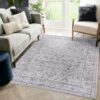 Marfi - 5' X 7' Oriental Area Rug - Ivory / Gray - Image 2