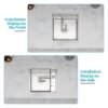 Undermount Bar Sink With Folding Faucet Single Bowl - Brushed Nickel - Image 9