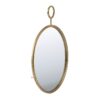 Circle Wall Mirror With Iron Frame, Accent Mirror For Living Room, Entryway, Office - Gold - Image 5