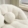 High Back Bean Bag Sofa Couch For Adults And Kids, Comfortable Lounger, Indoor & Outdoor Use - White - Image 15