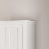 Wooden Bathroom Floor Storage Cabinet With 2 Doors And 6 Shelves - White - Image 11