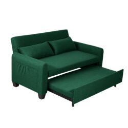 Balus - Extra Large 2 In 1 Sofa Bed With Storage Bag, Adjustable Backrest And Cushions - Green