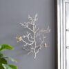 Metal Branch Wall Sculptures With Bird Accents (Set of 2) - Silver Multi - Image 9
