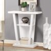 Console Accent Table Narrow For Living Room - White - Image 2