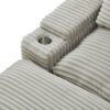 Loveseat Sofa Sectional Convertible With Storage And USB Ports - Gray - Image 14