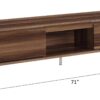 Raceloma - TV Stand (With LED) - Walnut / Chrome - Image 9