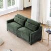 Elegant 2 Seater Sofa With Lumbar Pillows Ergonomic Design - Green - Image 5