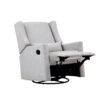 Pronto - Swivel Glider Recliner With Pillow - Blanco - Image 3