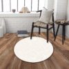 Curve - Round Rug - White - Image 4