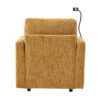 Multifunctional Lazy Sofa Recliner With Storage And Phone Bracket In Chenille For Living Room - Mustard Yellow - Image 21