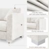 Modern Cloud Sectional Sofa L Shaped Luxury Couch Set With 2 Free Pillows 4 Seat With Oversized Chaise - Minsk Gray - Image 21