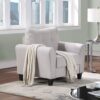 Modern Living Room Sofa Set Linen Upholstered Couch Furniture For Office Or Home - Gray - Image 4